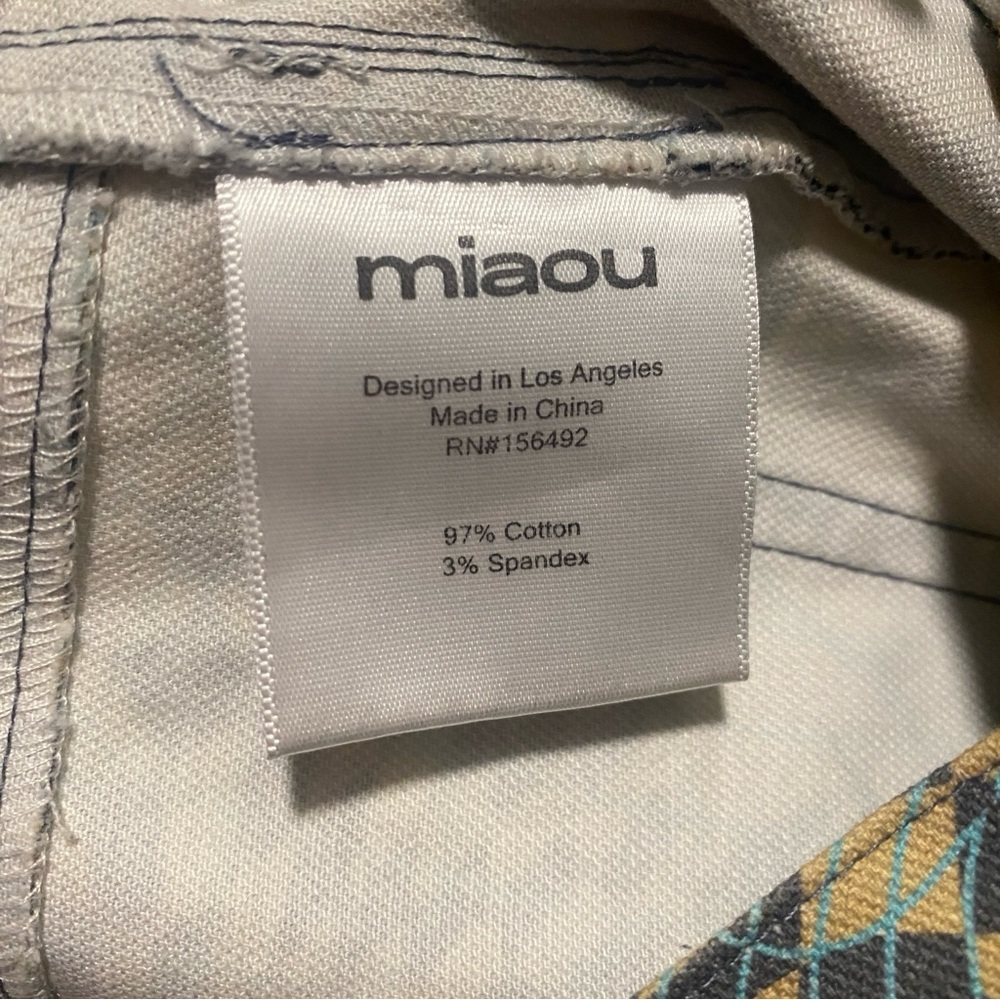 NWOT MIAOU FARGO WANTED PRINT PANTS - SIZE S - Picture 9 of 13